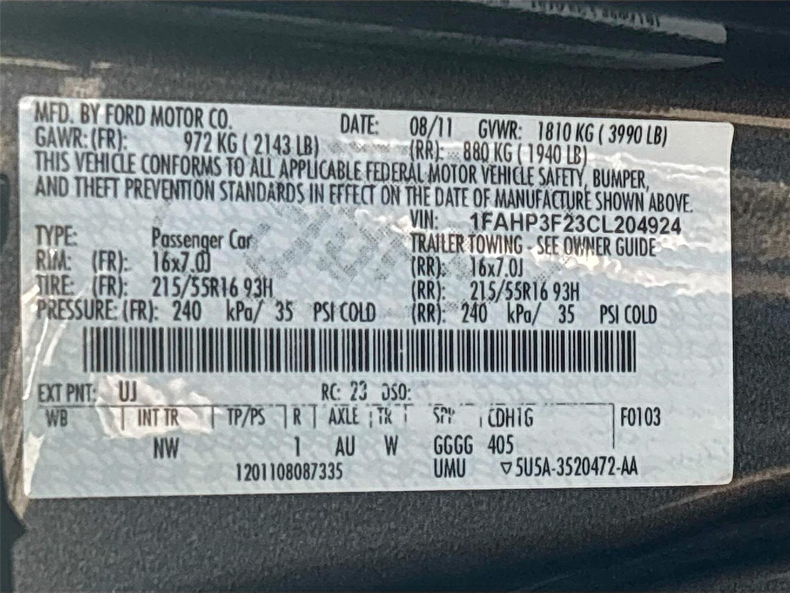 2012 Ford Focus SE