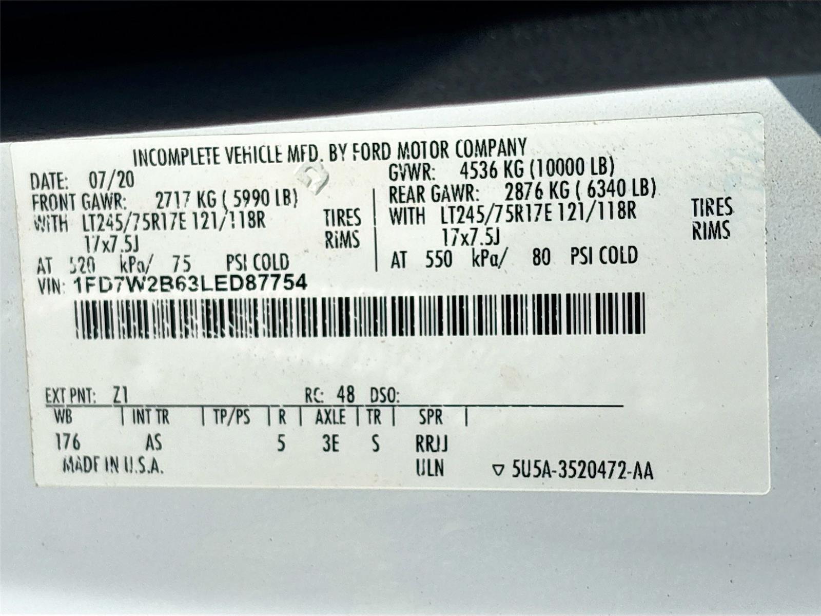 2020 Ford Super Duty F-250 SRW XL