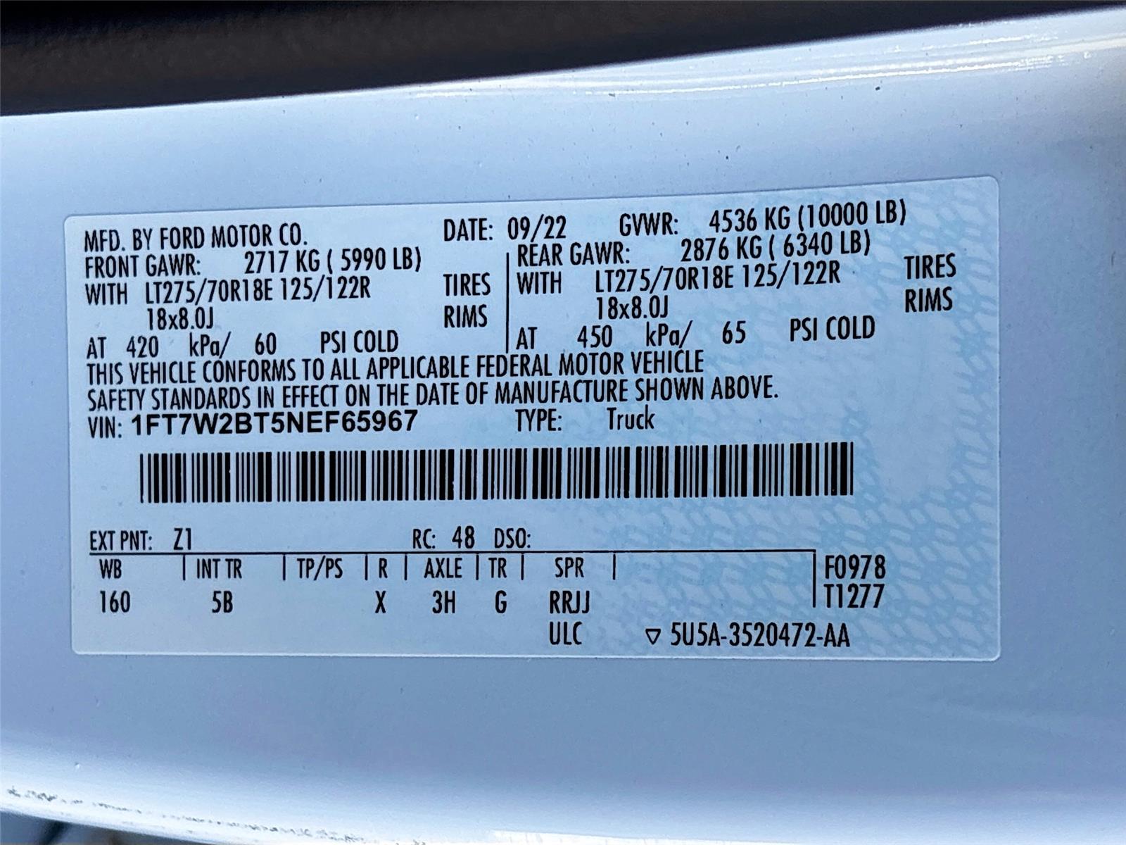 2022 Ford Super Duty F-250 SRW LARIAT