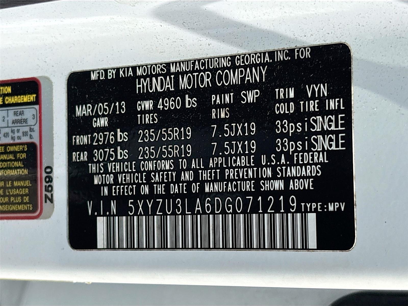 2013 Hyundai Santa Fe 2.0T Sport