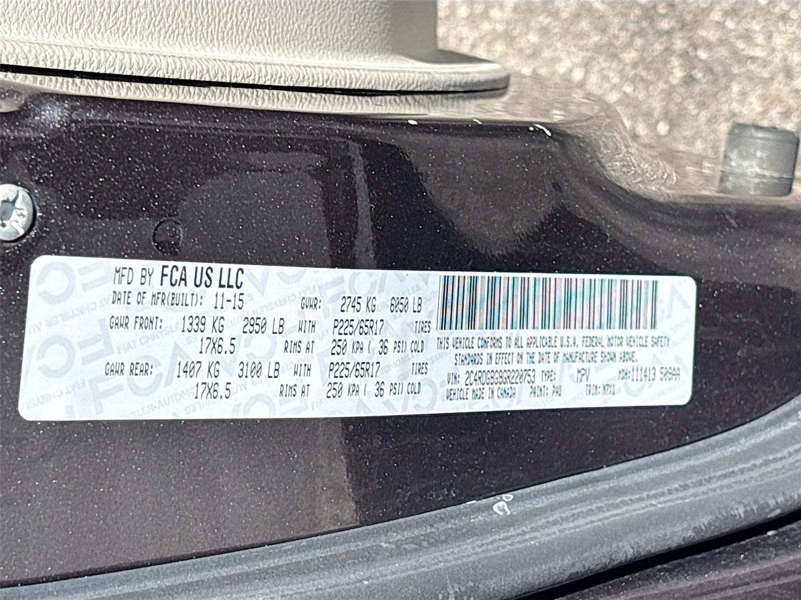 2016 Dodge Grand Caravan SE Plus