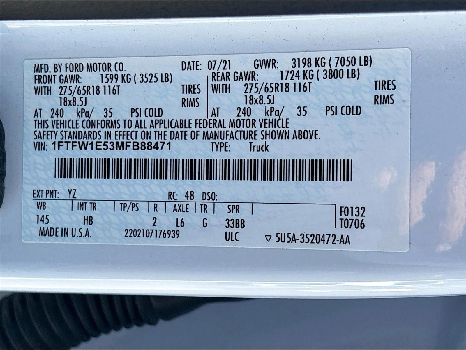 2021 Ford F-150 LARIAT