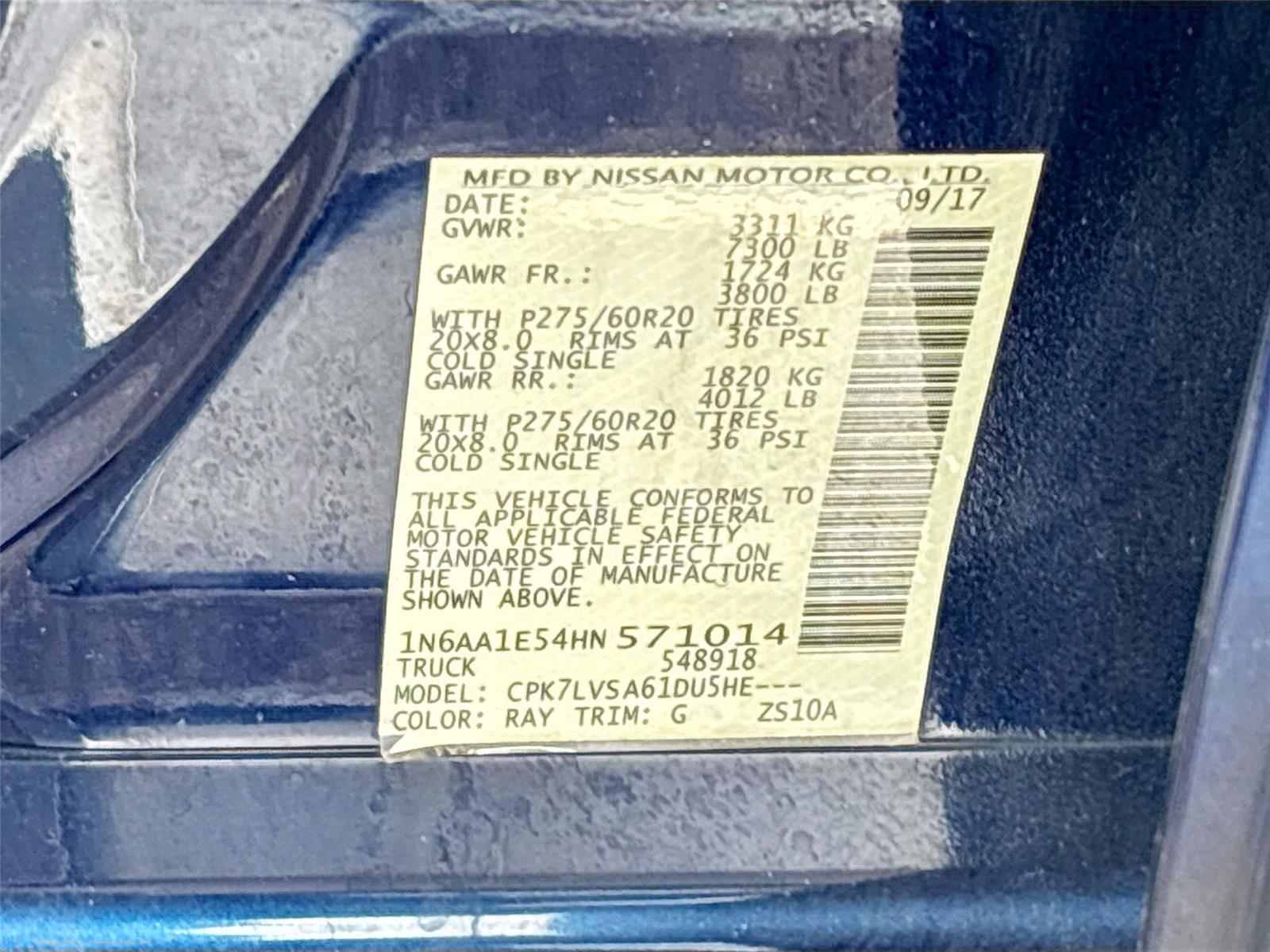 2017 Nissan Titan SL