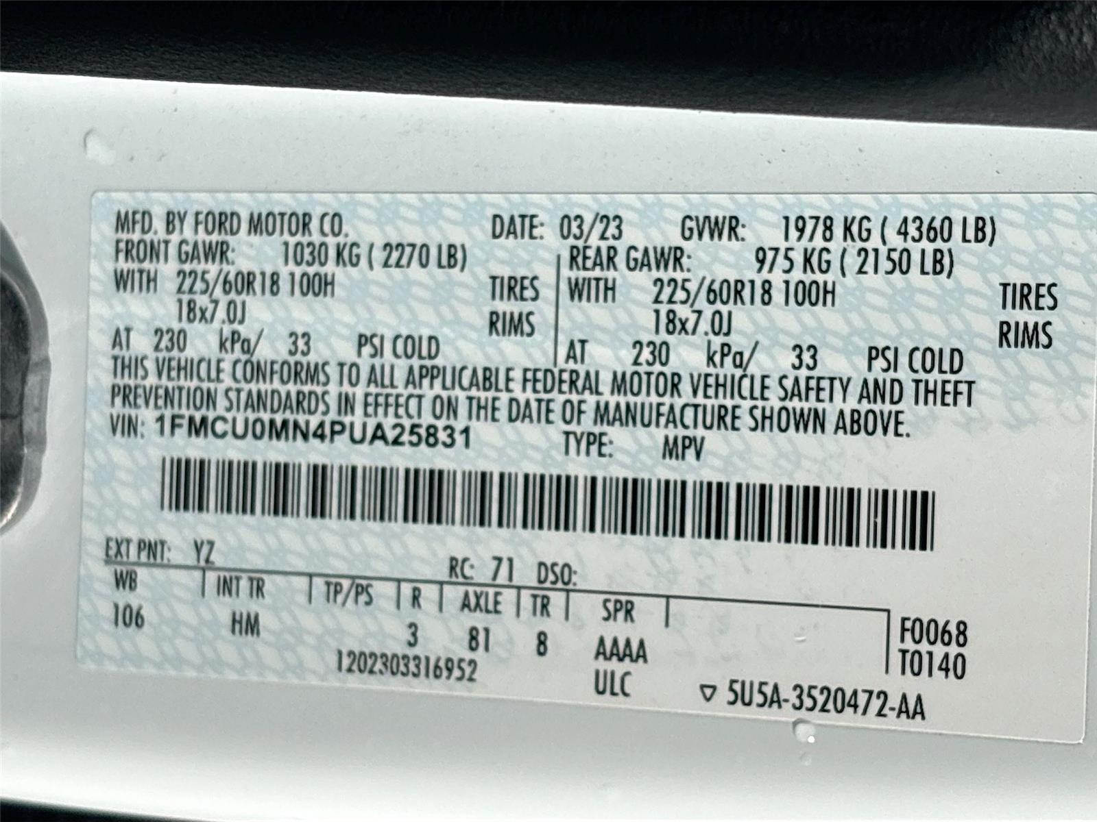 2023 Ford Escape ST-Line