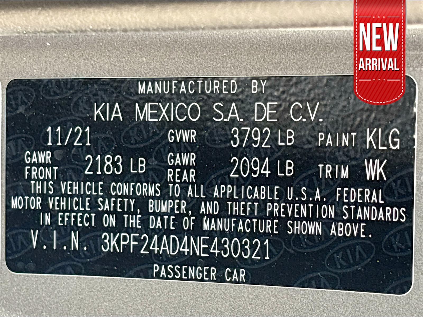 2022 Kia Forte LXS