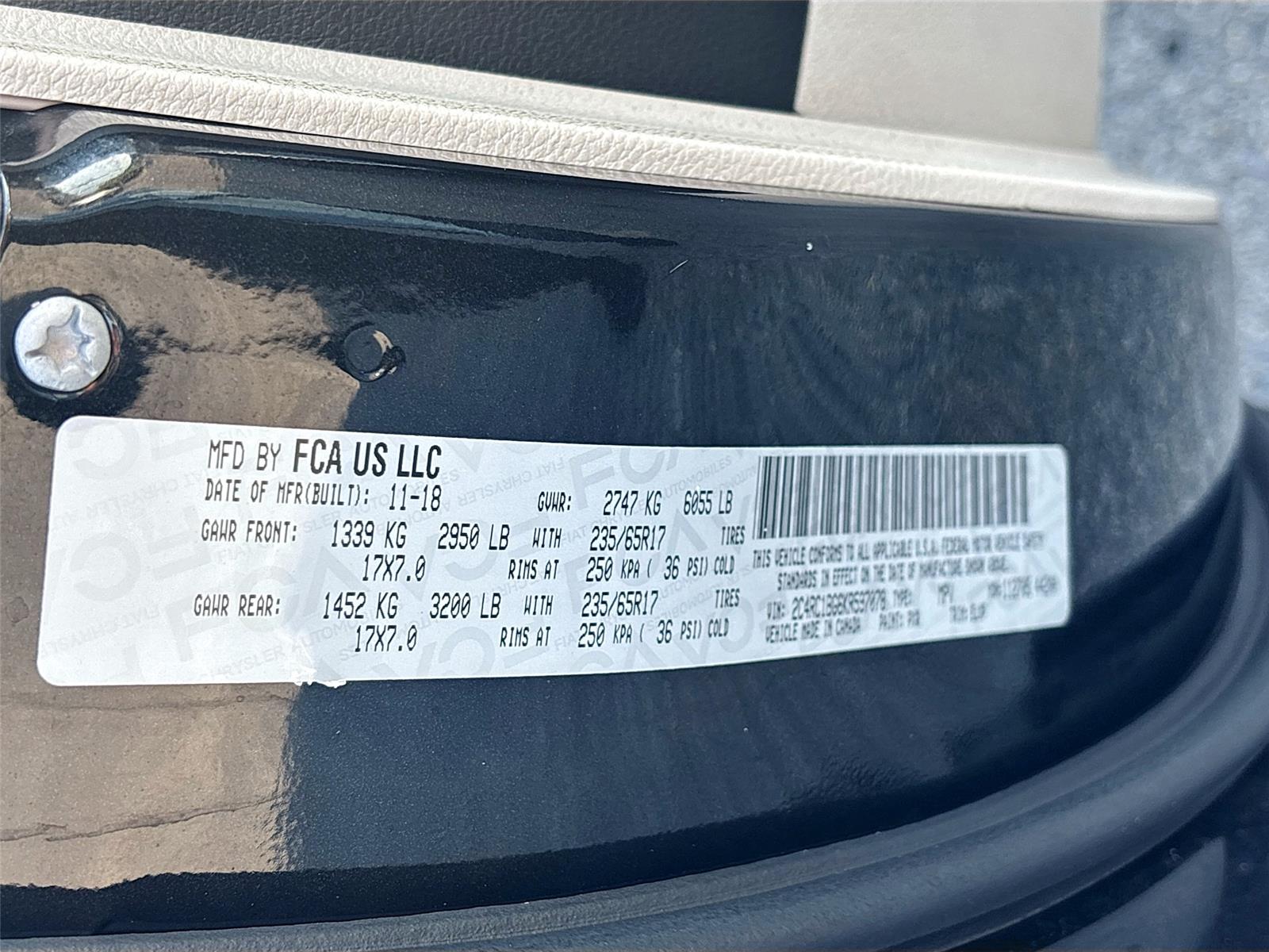 2019 Chrysler Pacifica Touring L