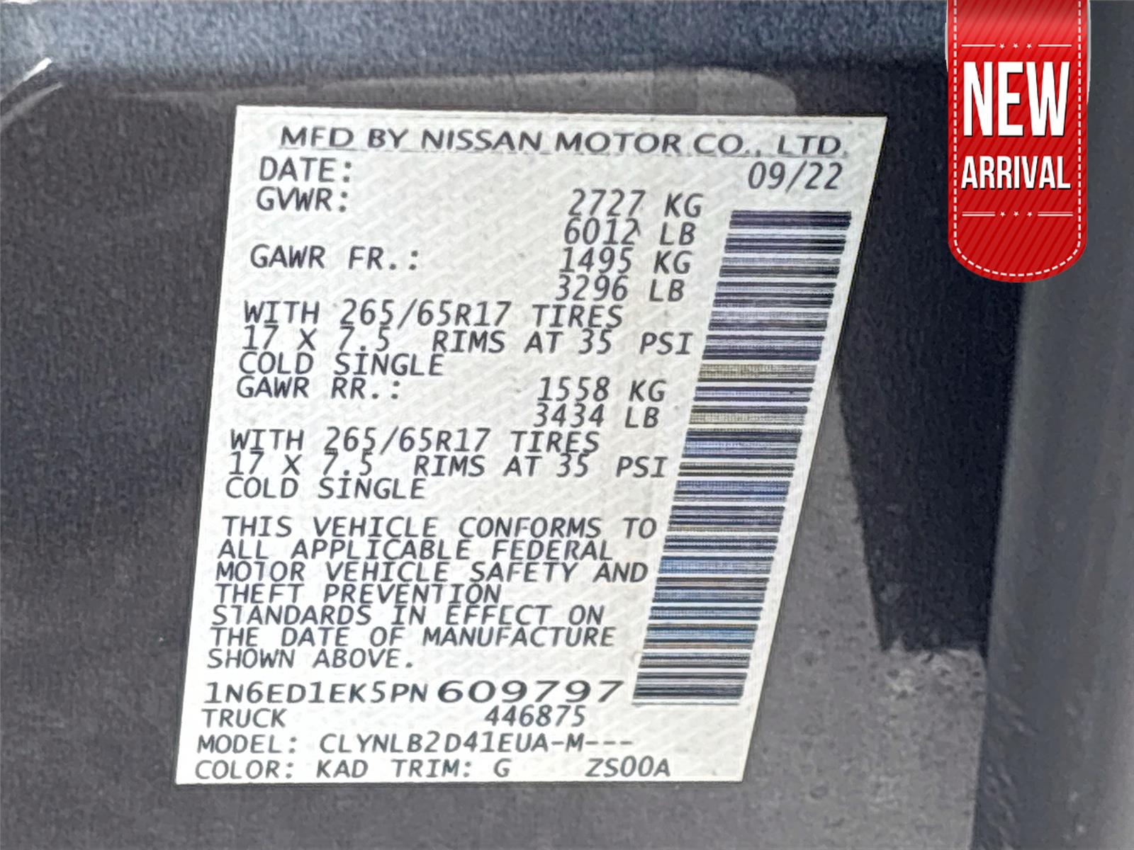 2023 Nissan Frontier SV
