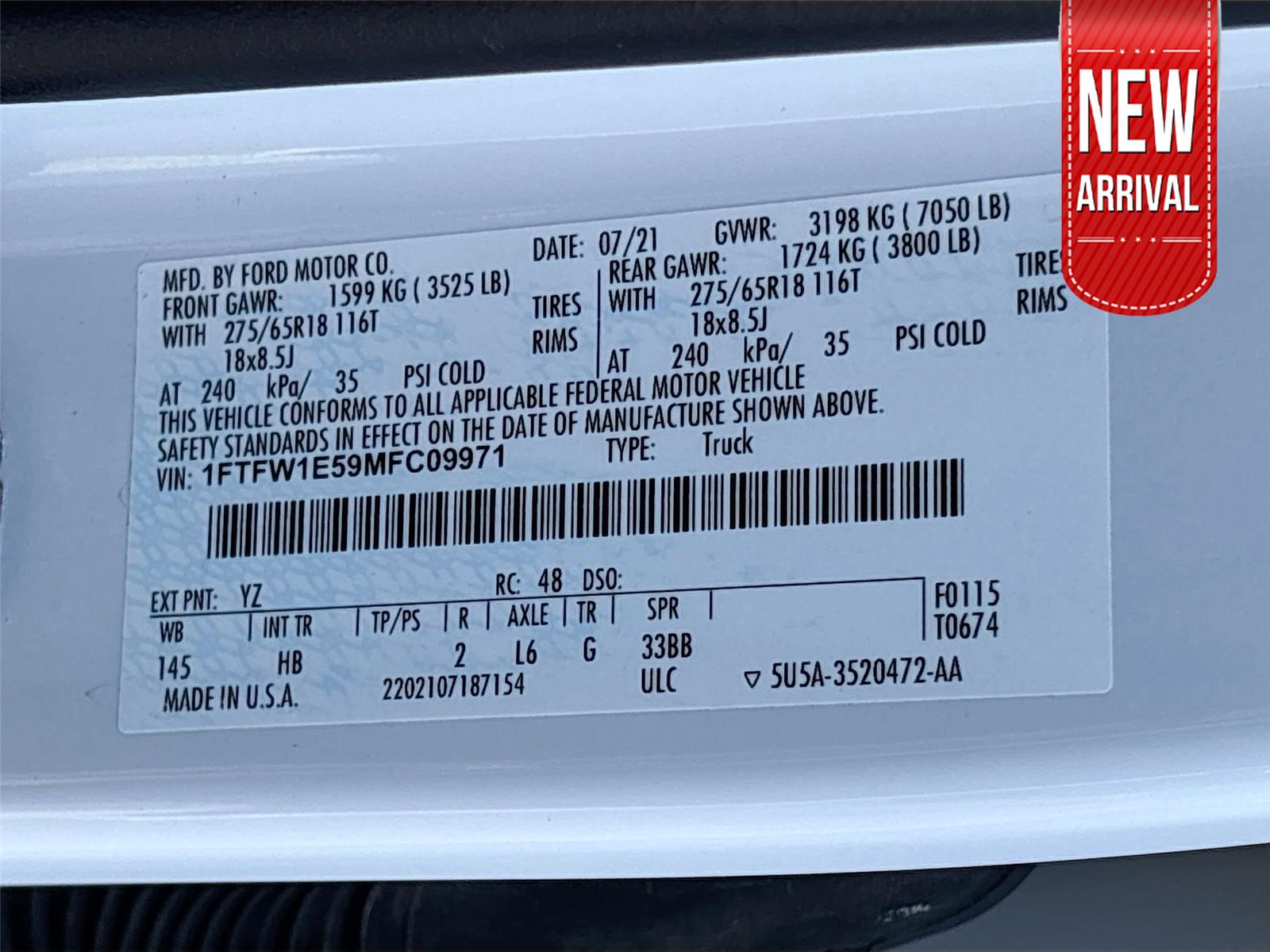 2021 Ford F-150 LARIAT