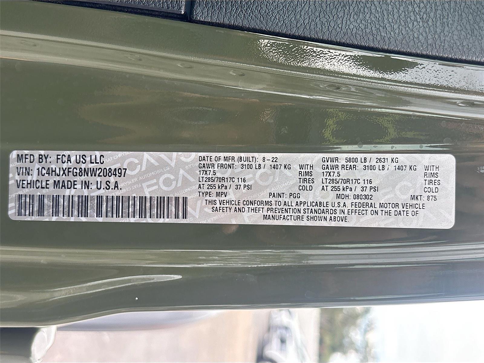 2022 Jeep Wrangler Unlimited Rubicon