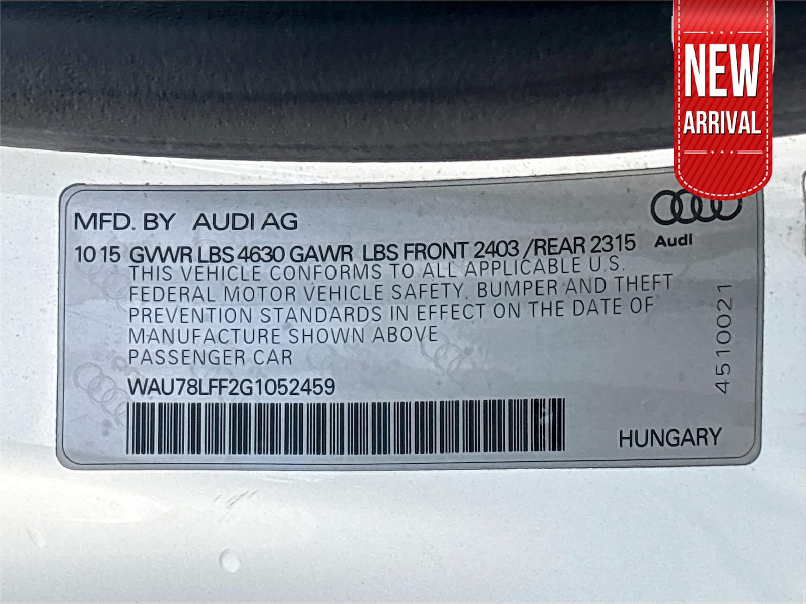 2016 Audi A3 2.0T Premium