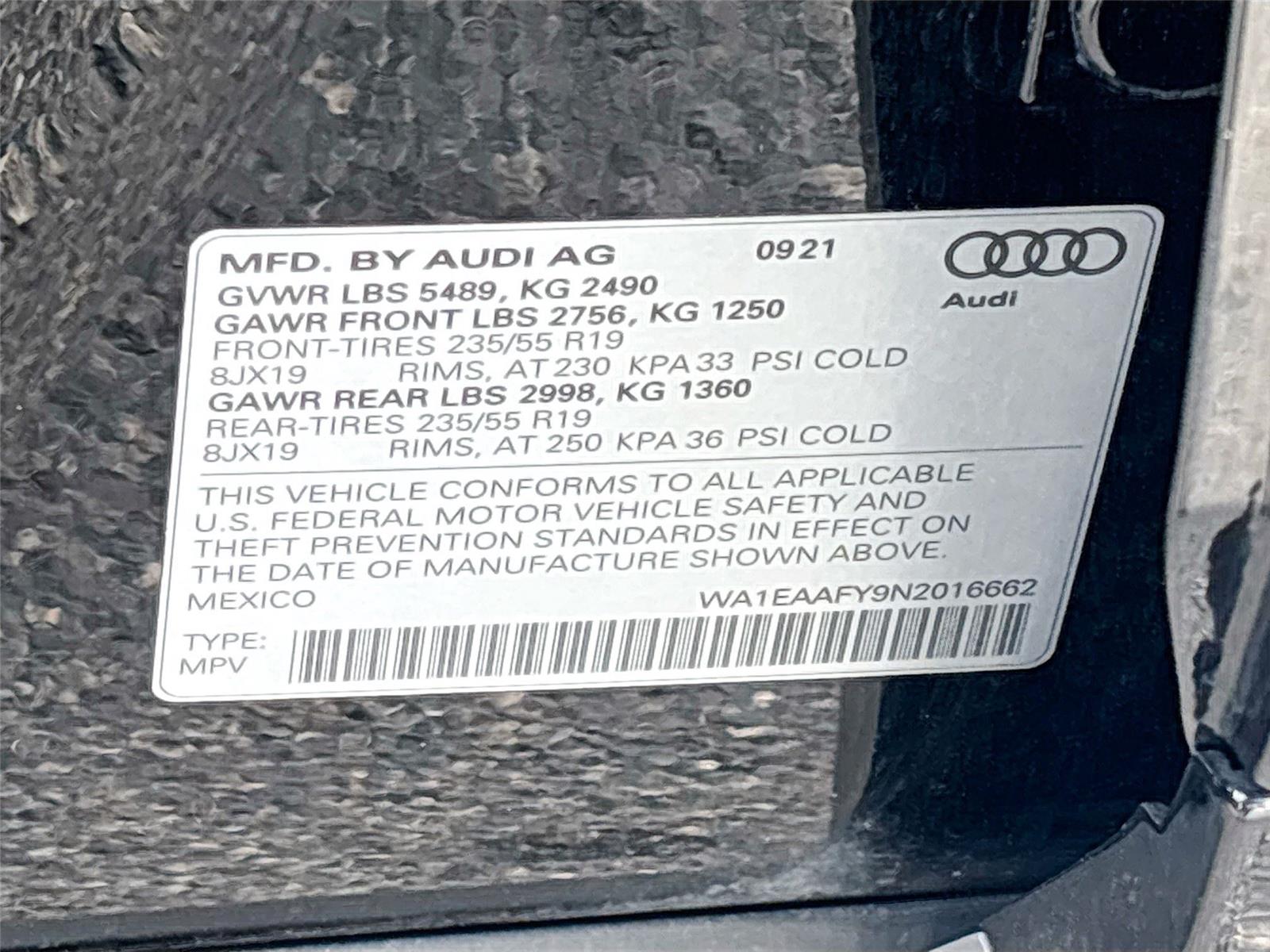 2022 Audi Q5 S line Premium Plus