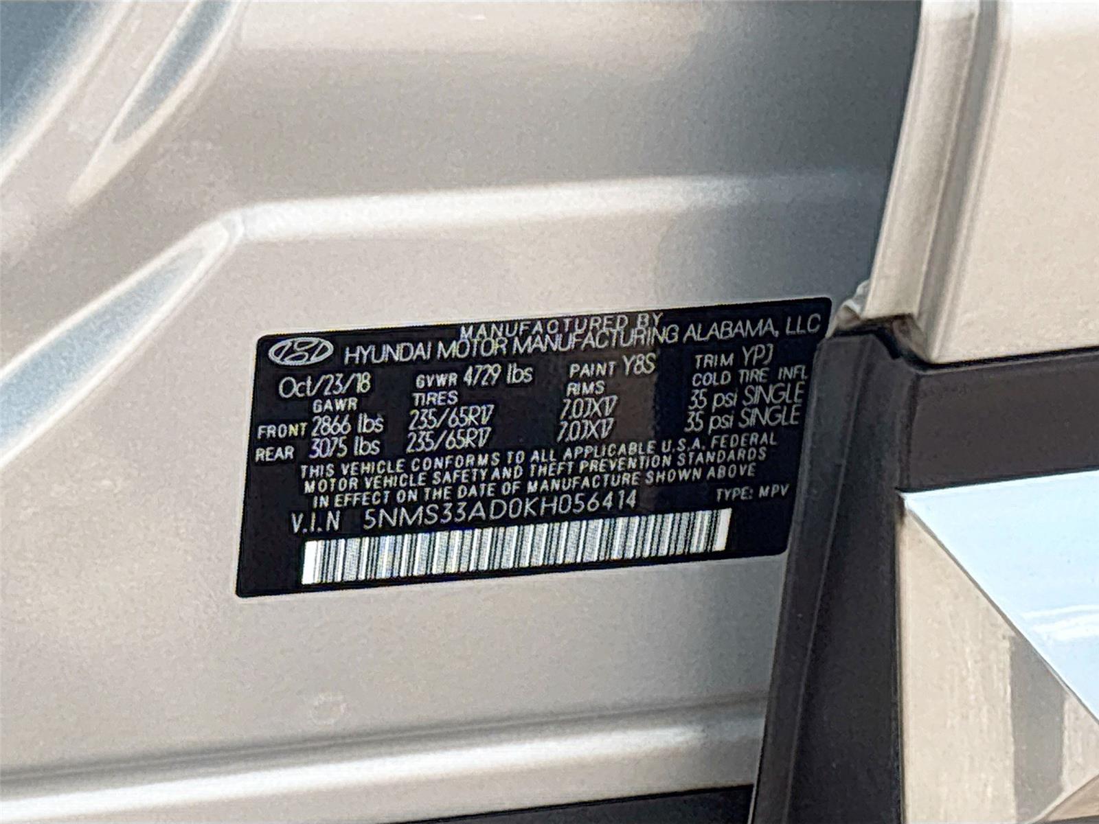 2019 Hyundai Santa Fe SEL