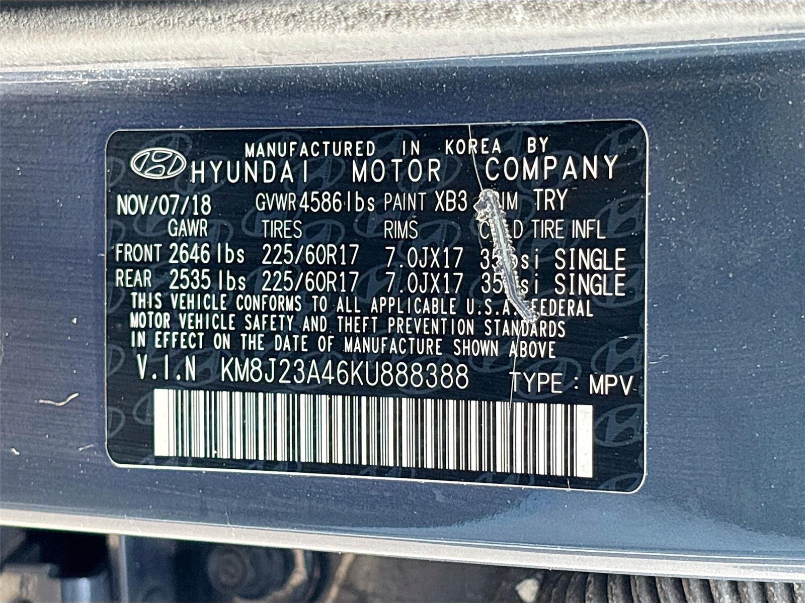2019 Hyundai Tucson SE