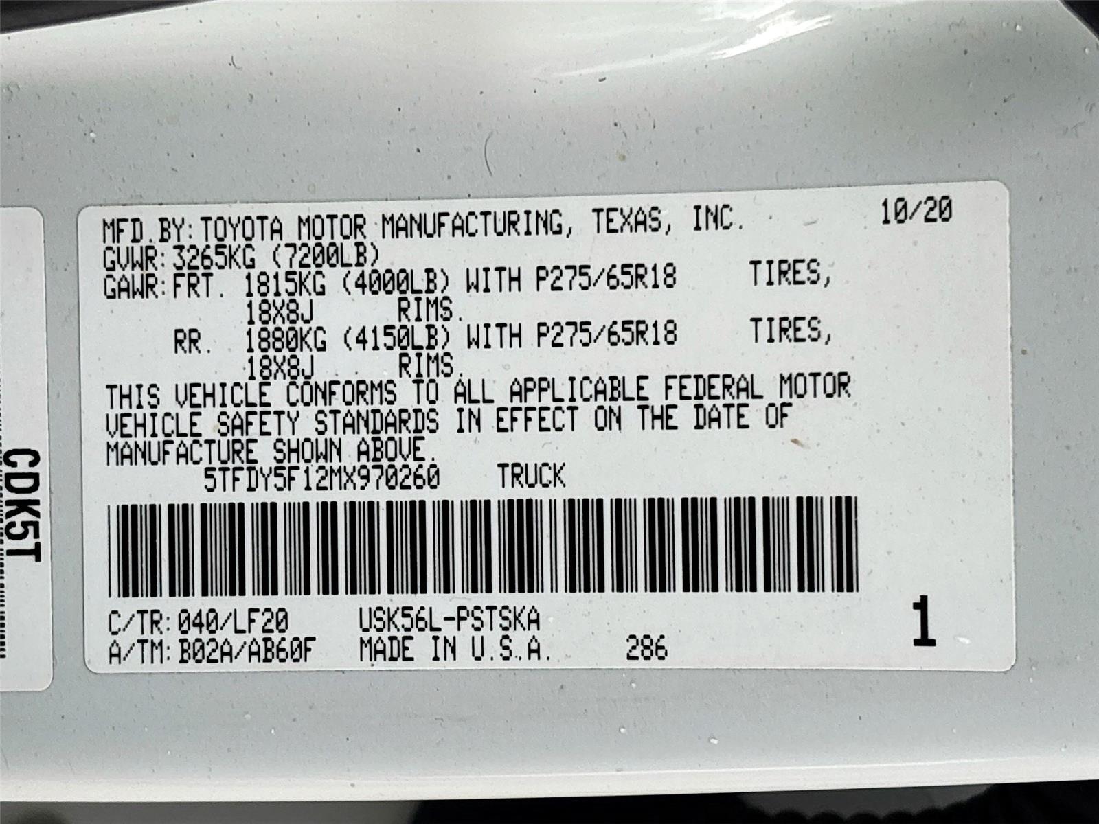 2021 Toyota Tundra TRD Pro