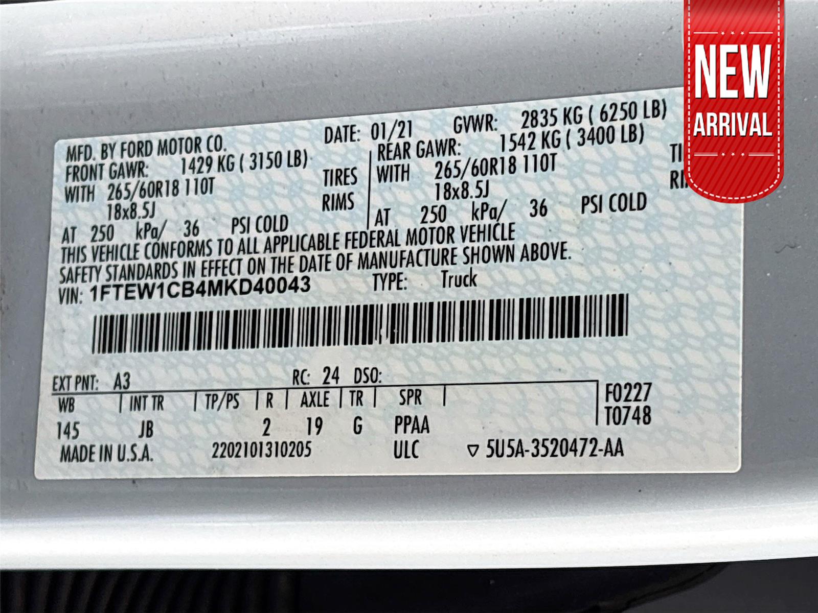2021 Ford F-150 XL