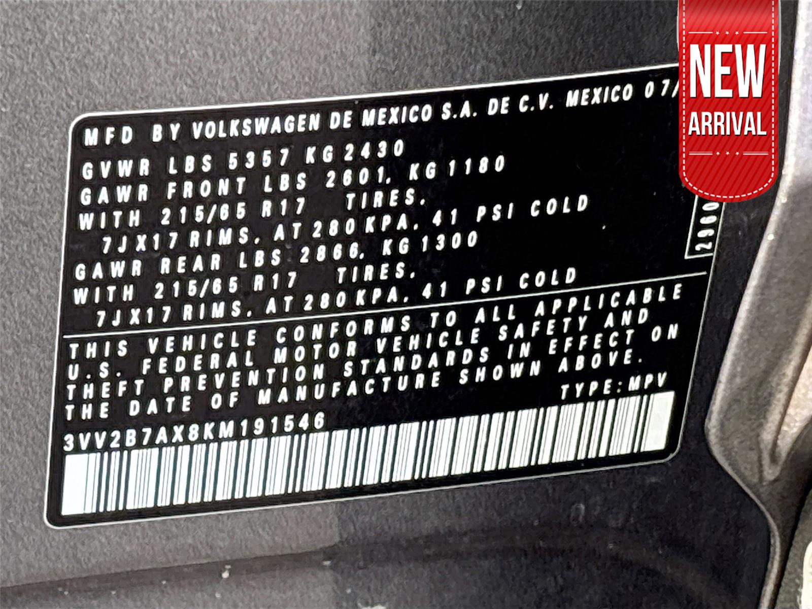 2019 Volkswagen Tiguan SE