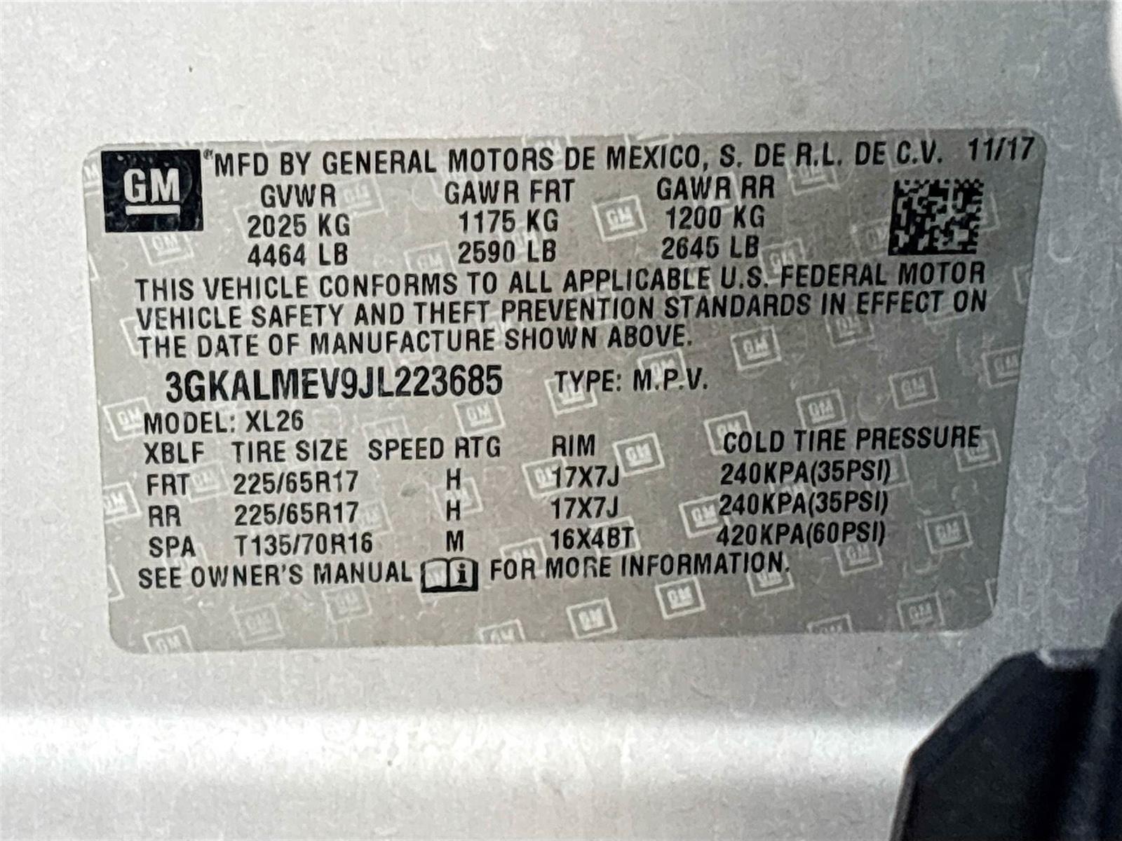 2018 GMC Terrain SLE