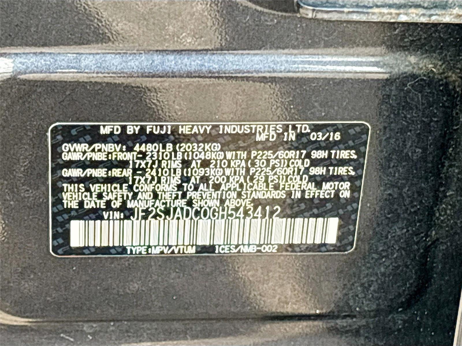 2016 Subaru Forester 2.5i Premium