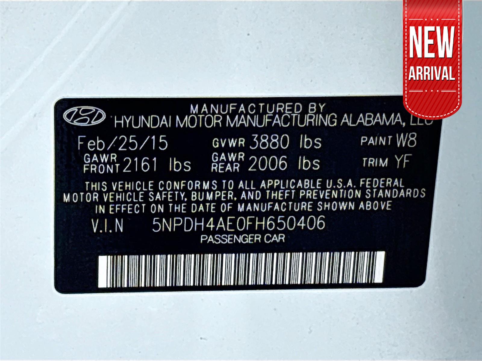 2015 Hyundai Elantra SE