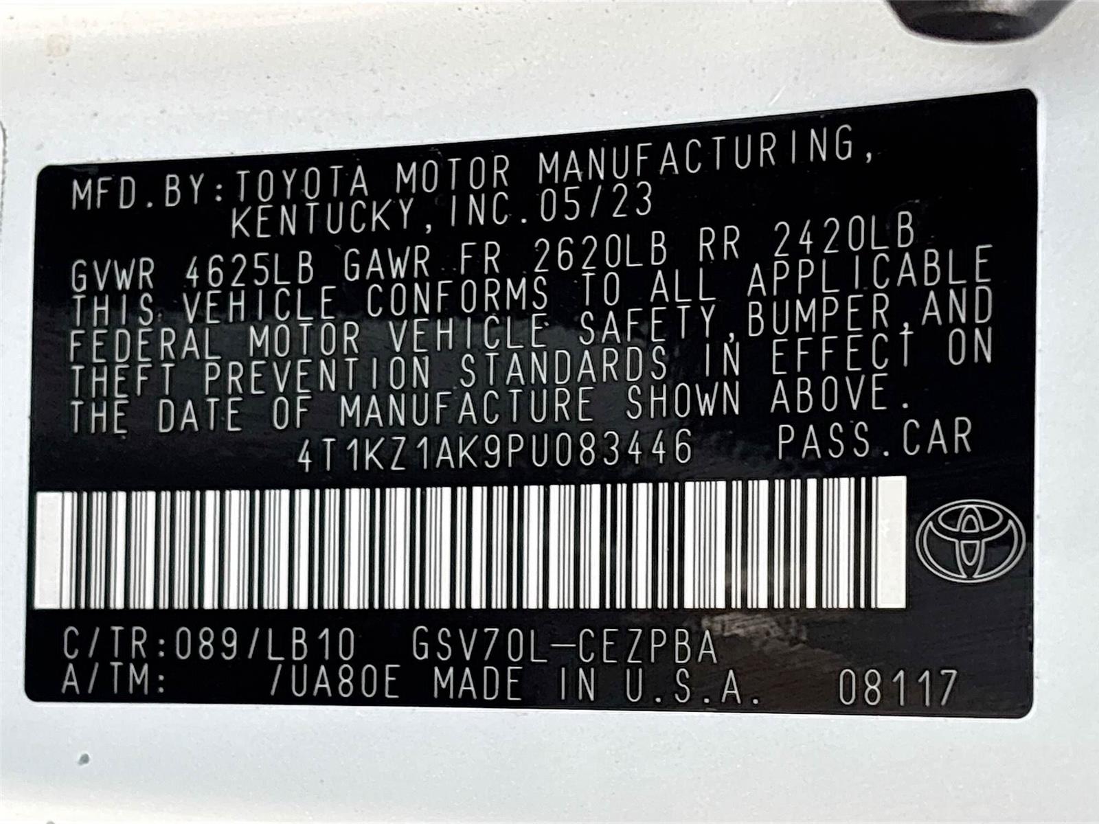 2023 Toyota Camry XSE V6