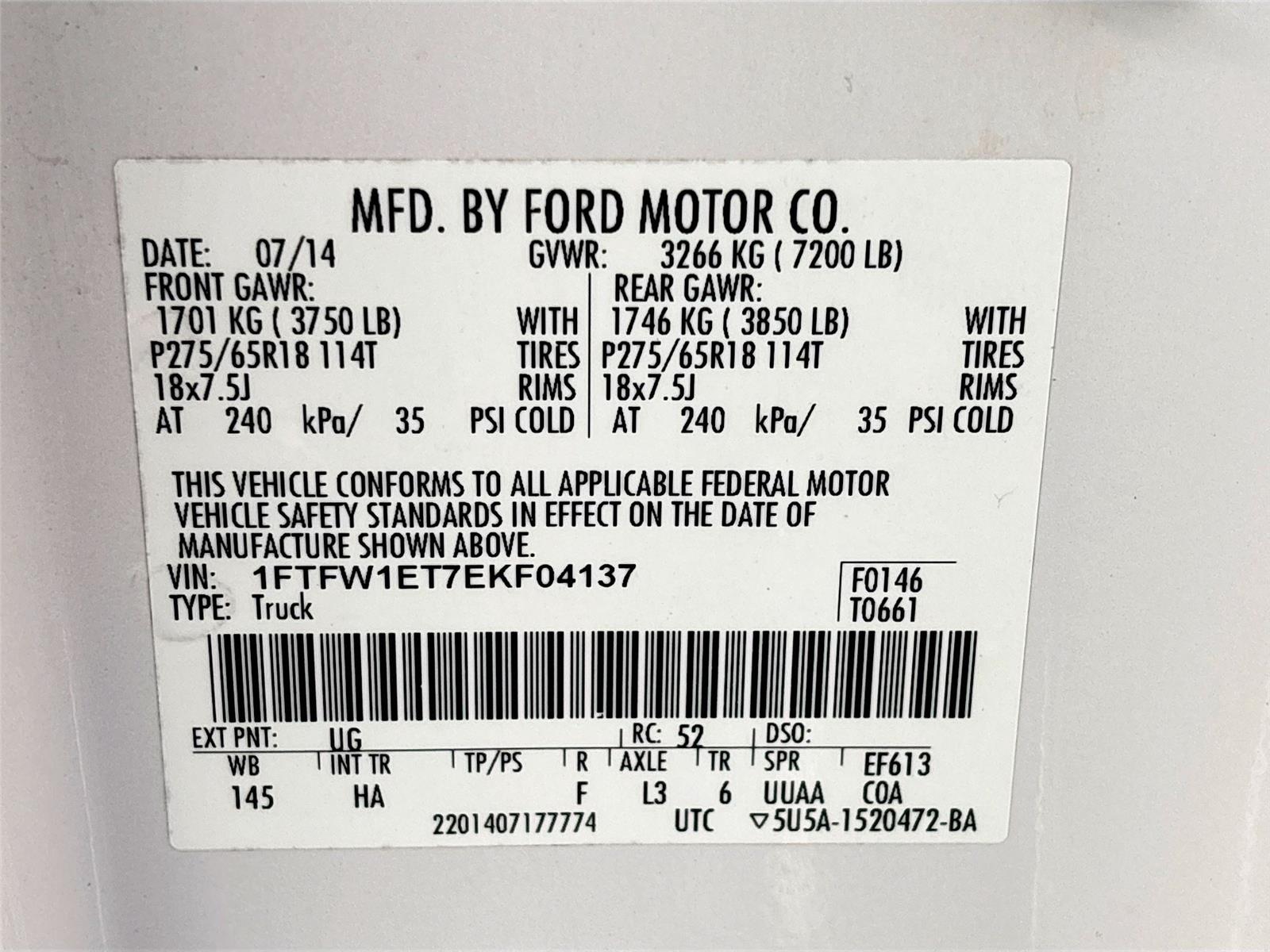 2014 Ford F-150 Lariat