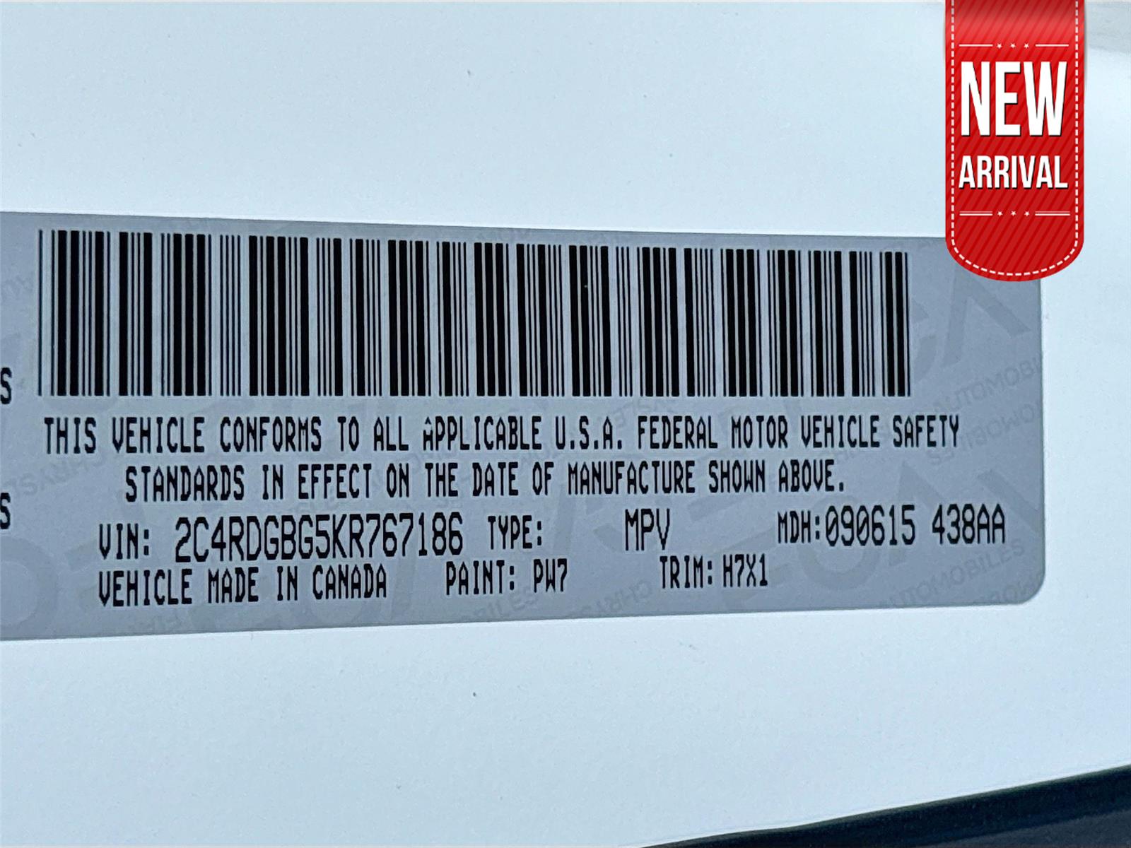 2019 Dodge Grand Caravan SE