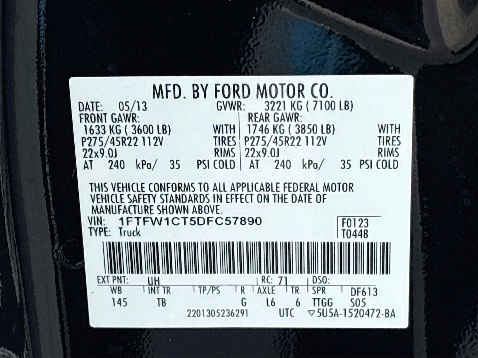 2013 Ford F-150 Limited