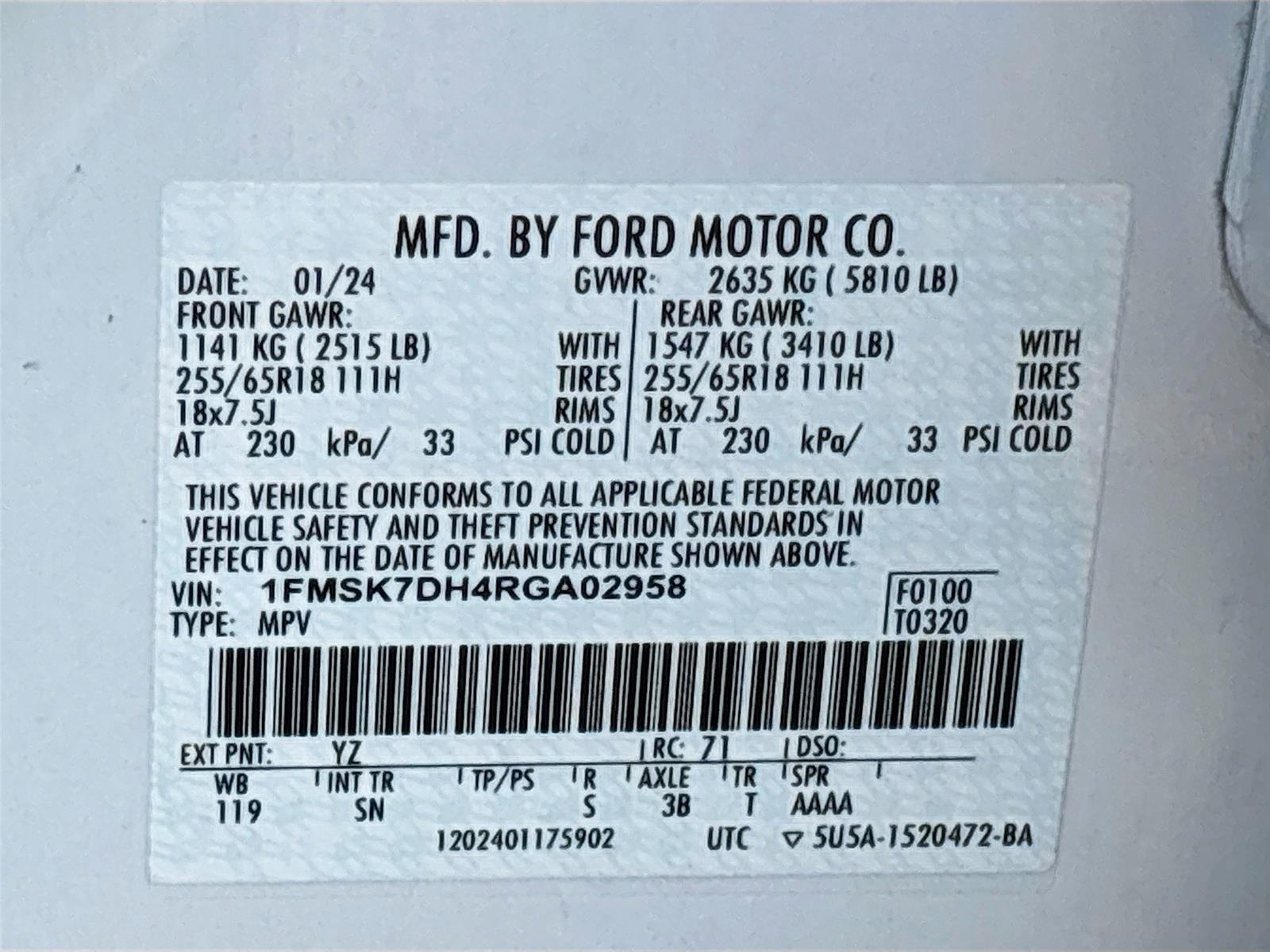 2024 Ford Explorer XLT