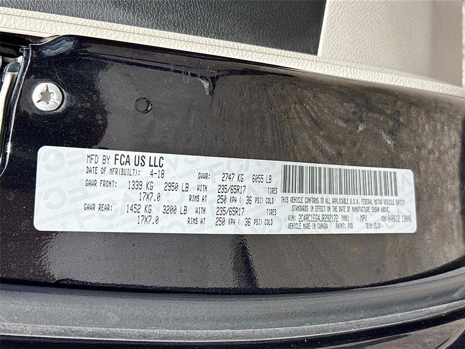 2018 Chrysler Pacifica Touring L Plus