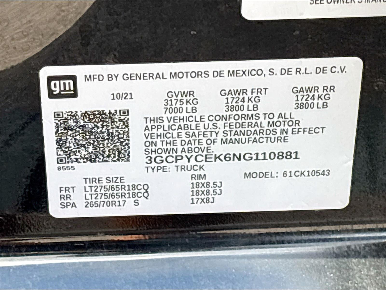 2022 Chevrolet Silverado 1500 LTD Custom Trail Boss