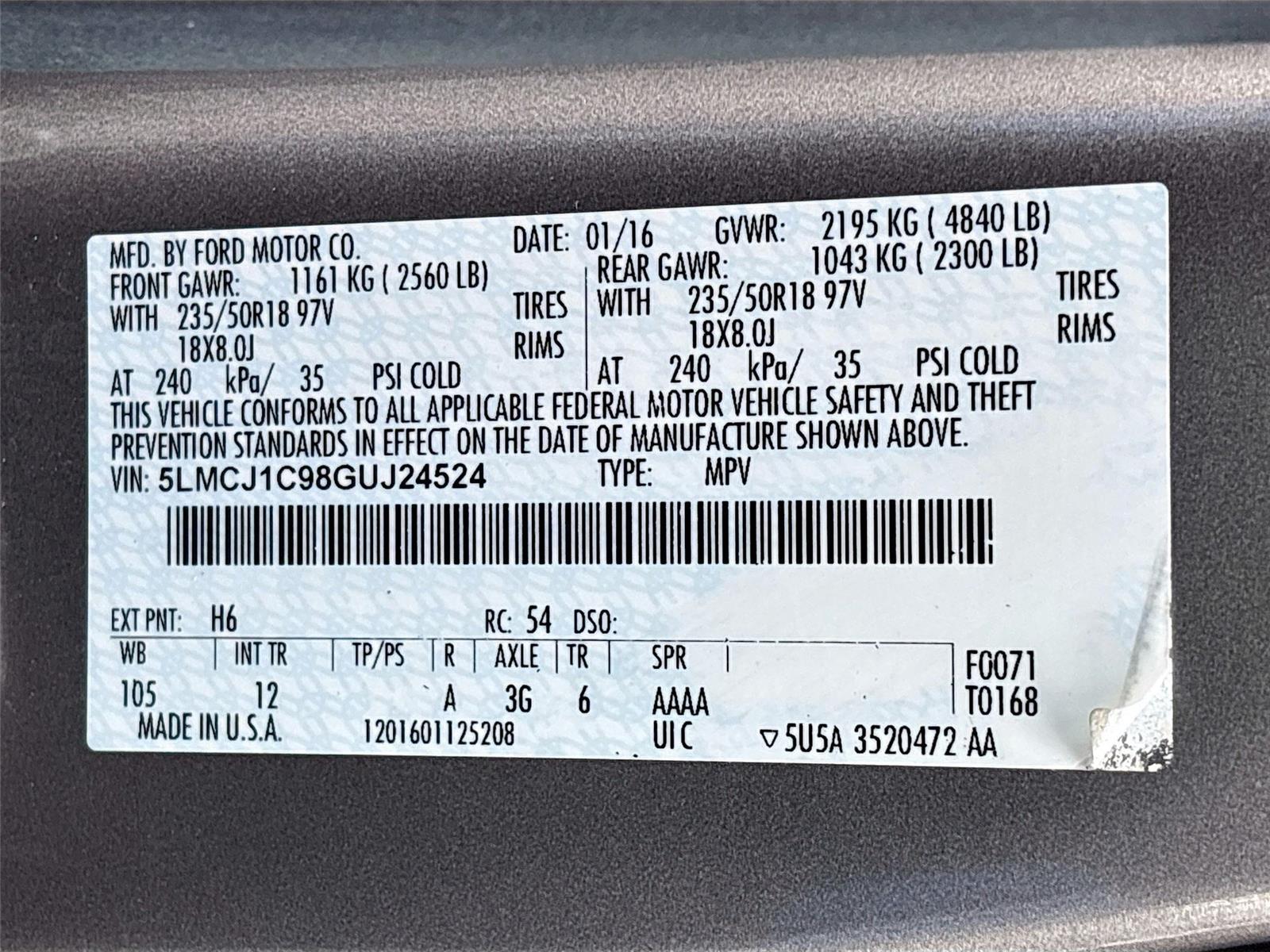 2016 Lincoln MKC Premier