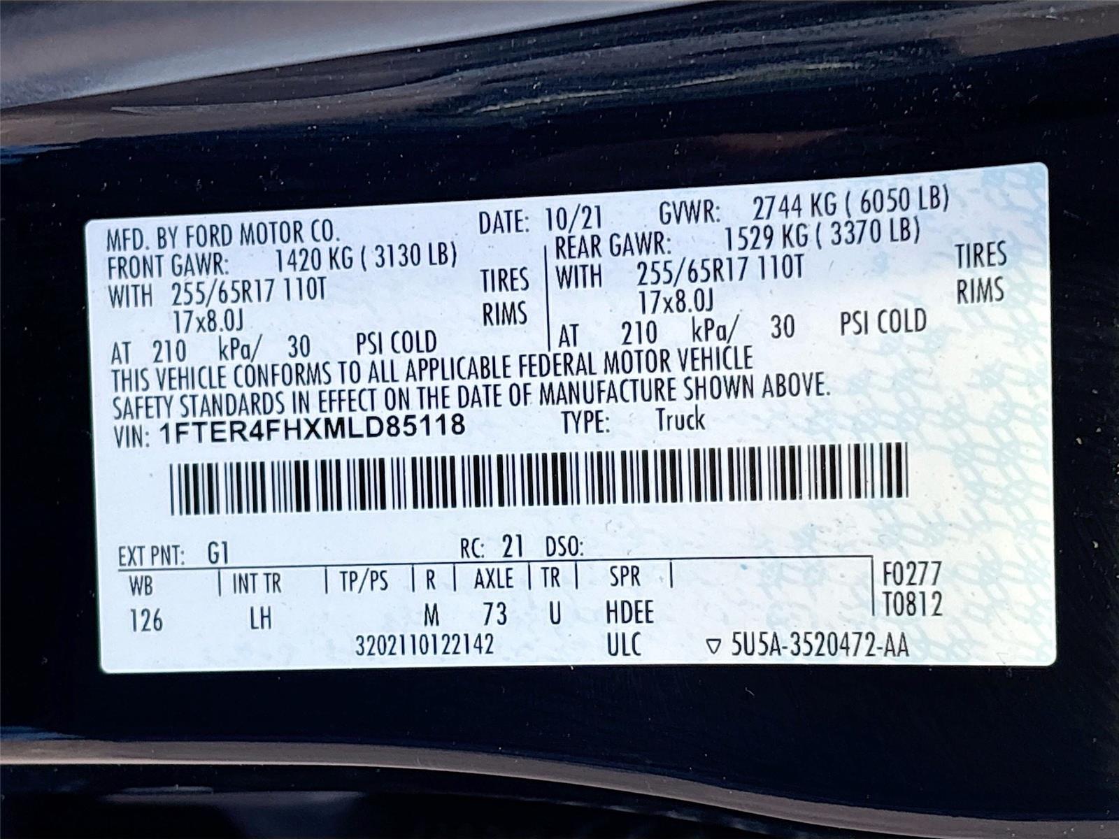 2021 Ford Ranger XLT