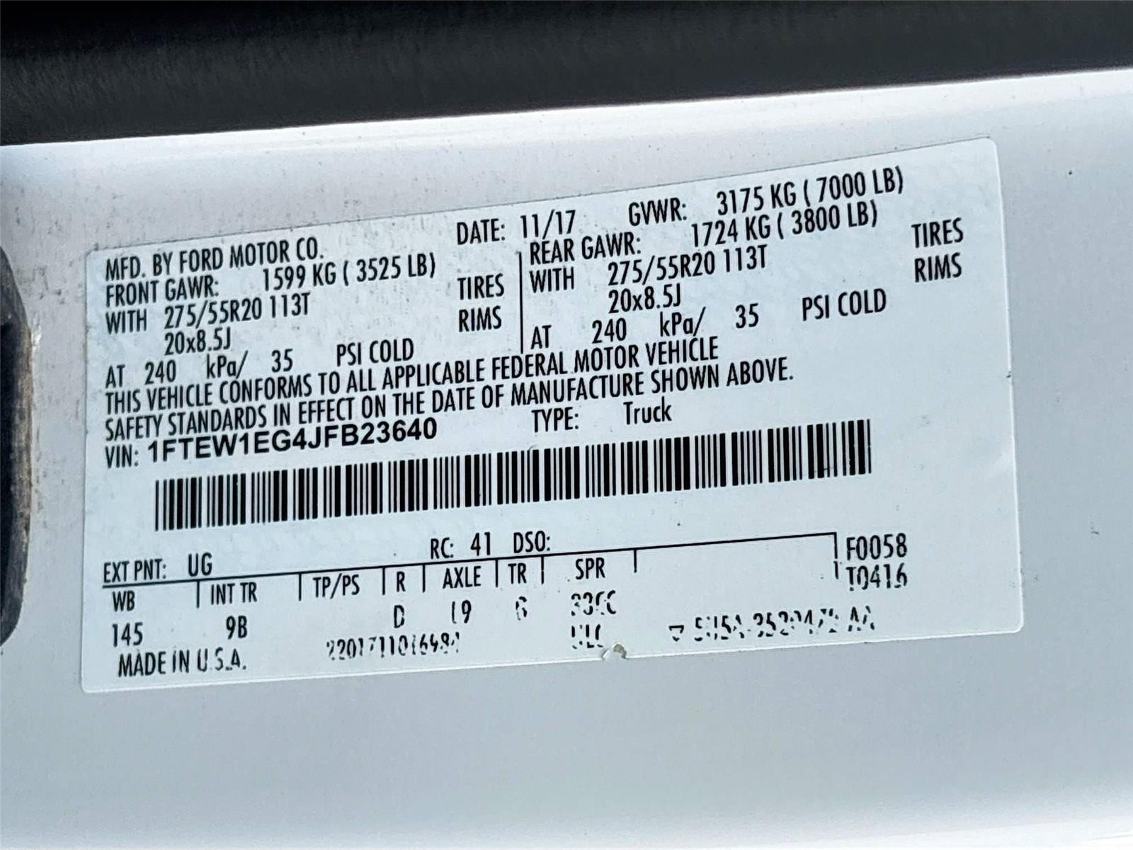 2018 Ford F-150 XLT