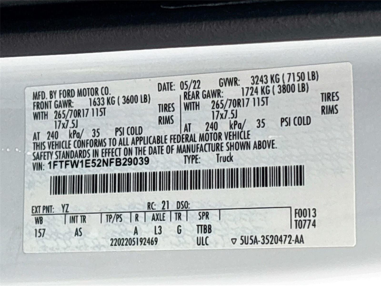 2022 Ford F-150 XL