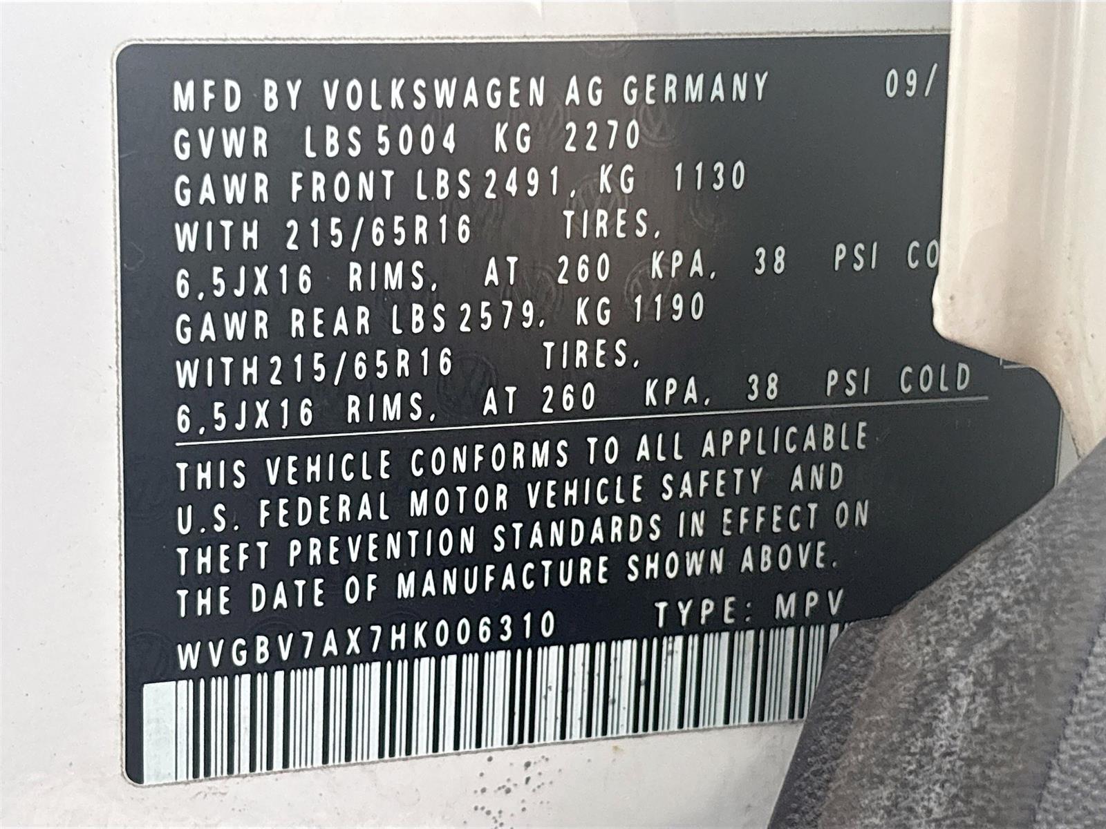 2017 Volkswagen Tiguan S