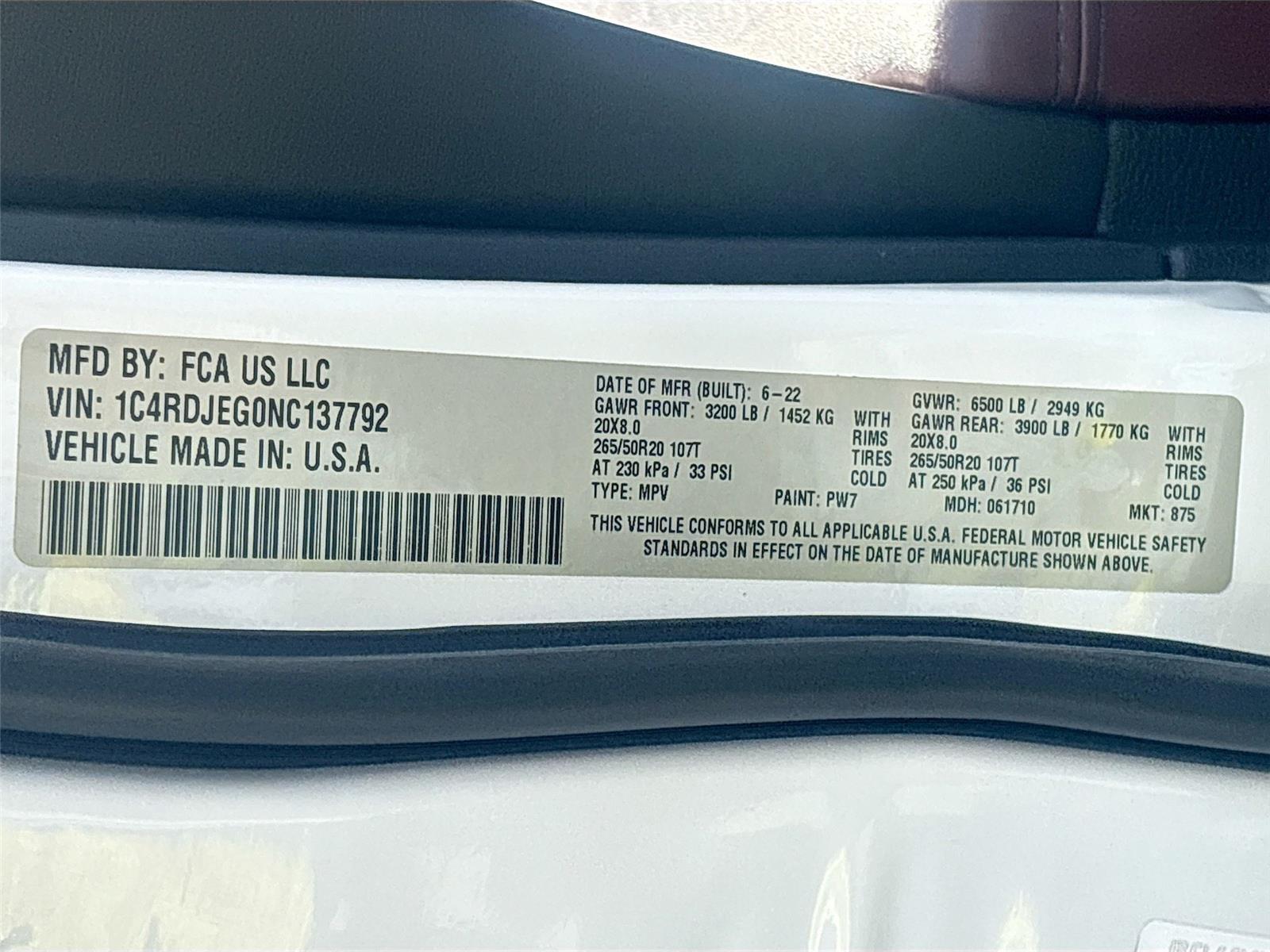 2022 Dodge Durango Citadel