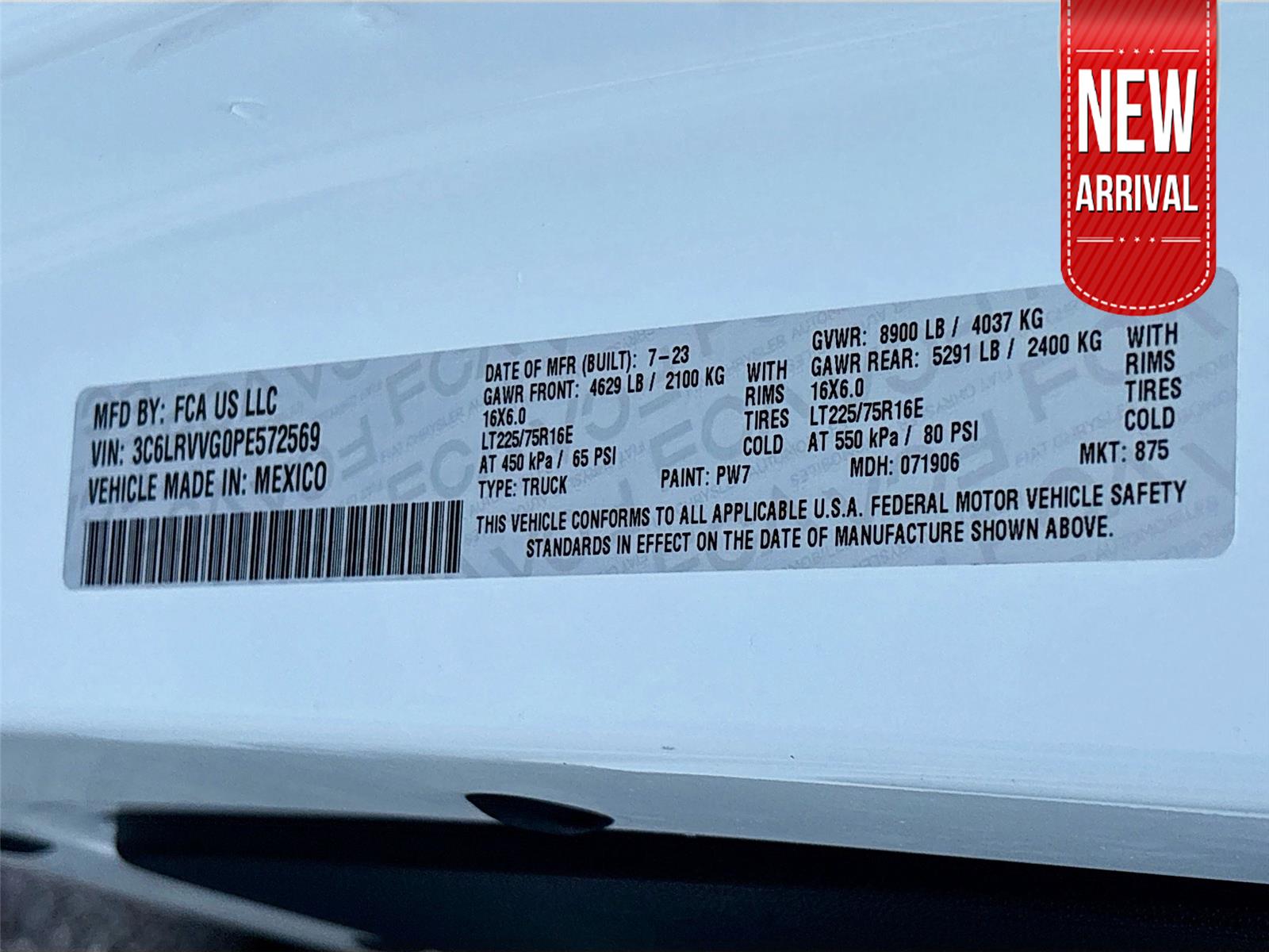 2023 Ram ProMaster Cargo Van