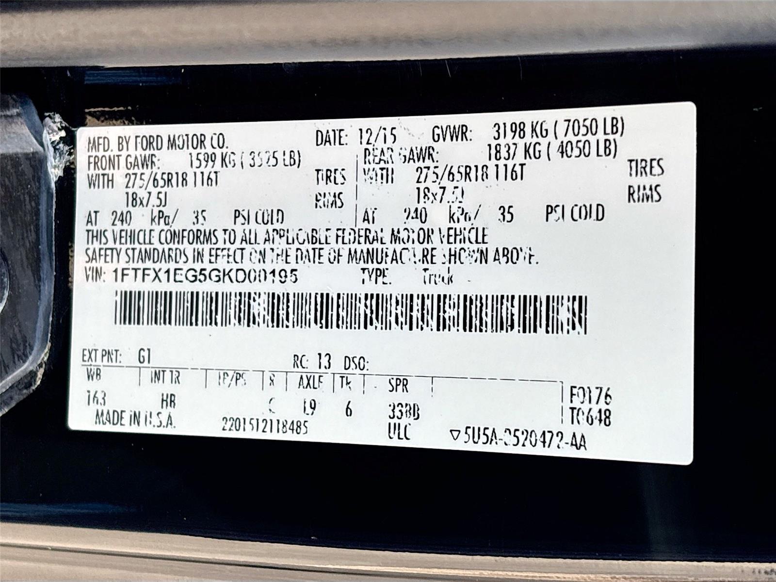 2016 Ford F-150 XLT
