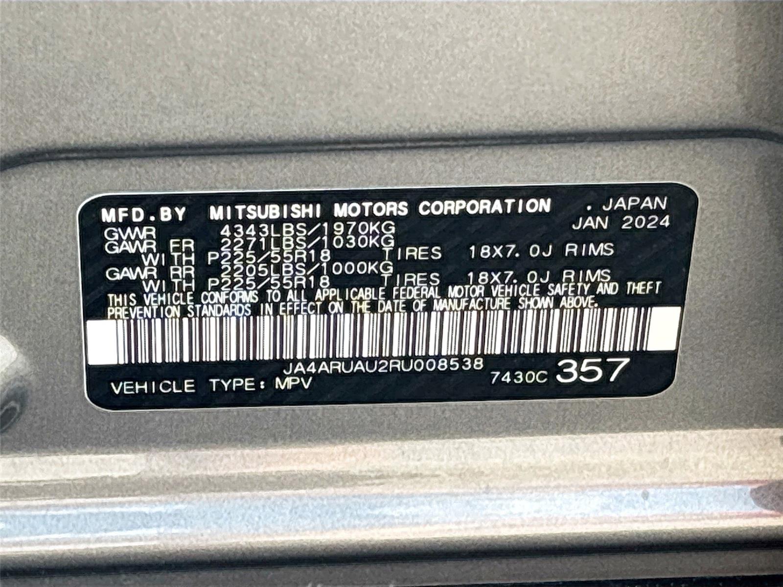 2024 MITSUBISHI OUTLANDER SPORT