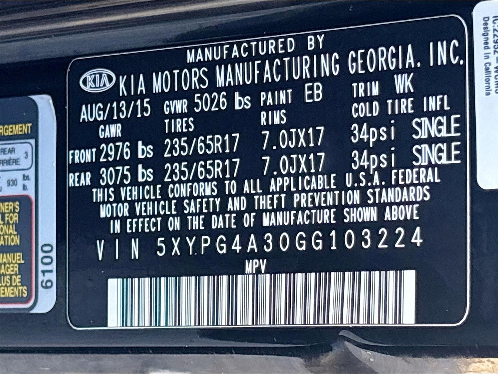 2016 Kia Sorento L