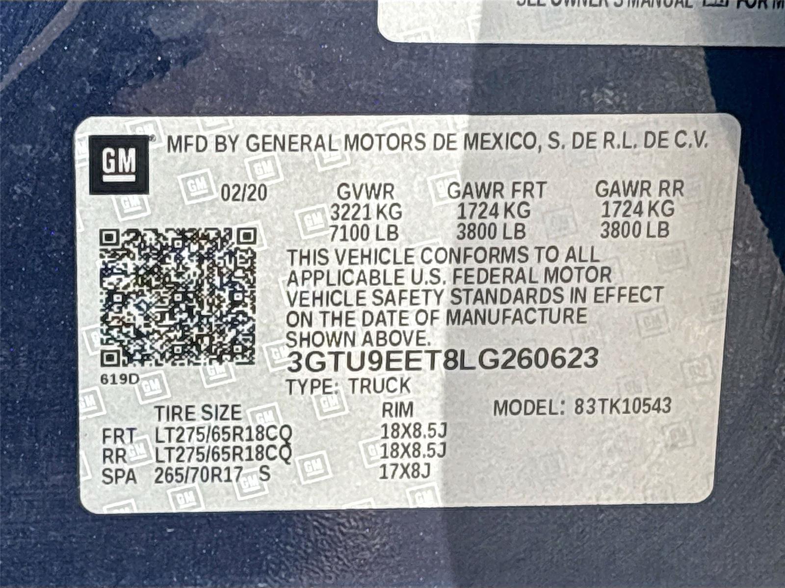 2020 GMC Sierra 1500 AT4