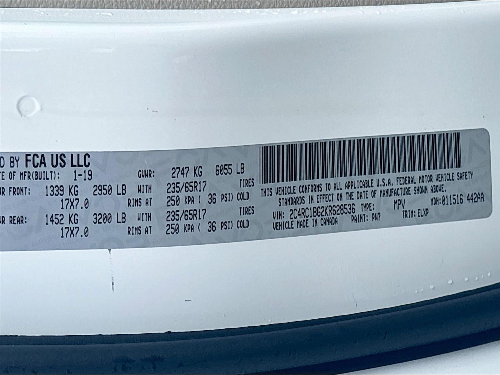 2019 Chrysler Pacifica Touring L