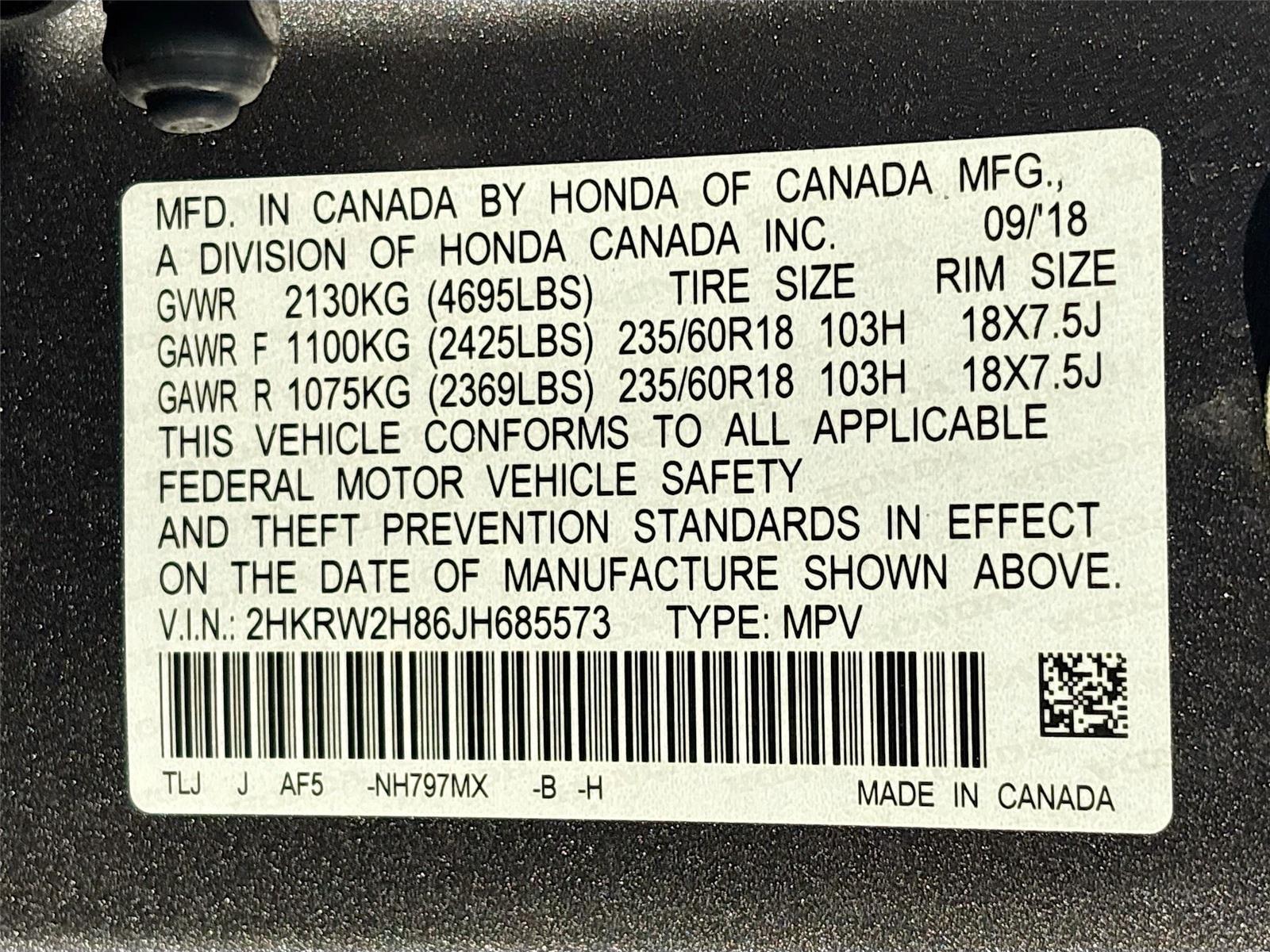 2018 Honda CR-V EX-L