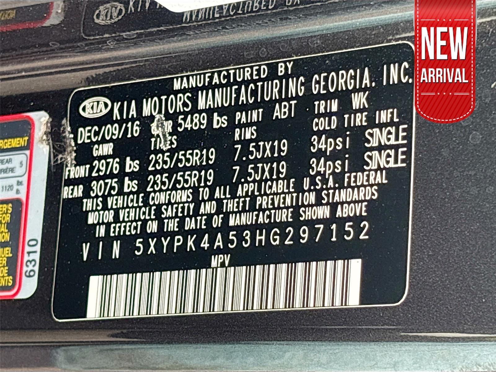 2017 KIA Sorento SX Limited V6