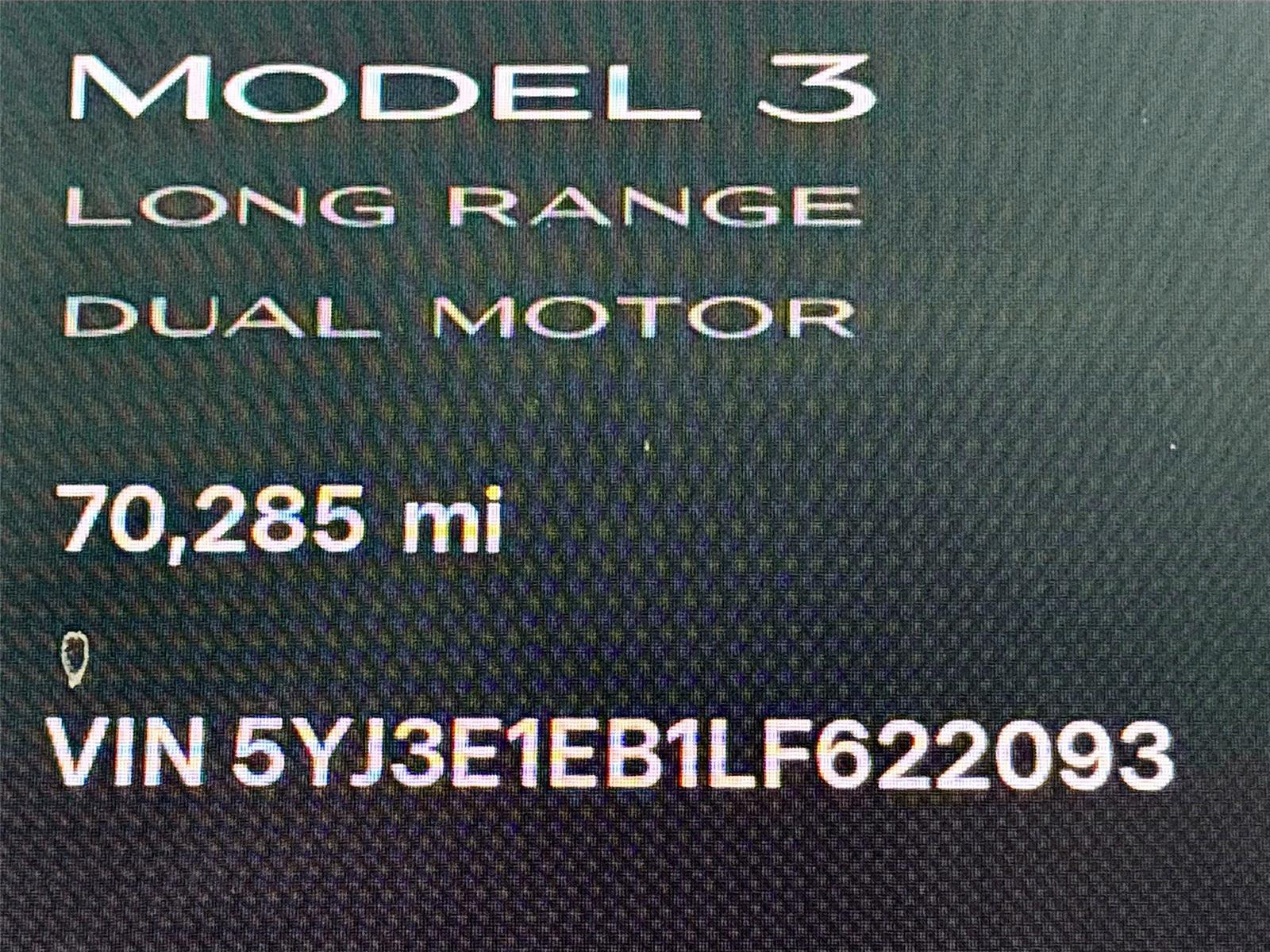 2020 Tesla Model 3 Long Range
