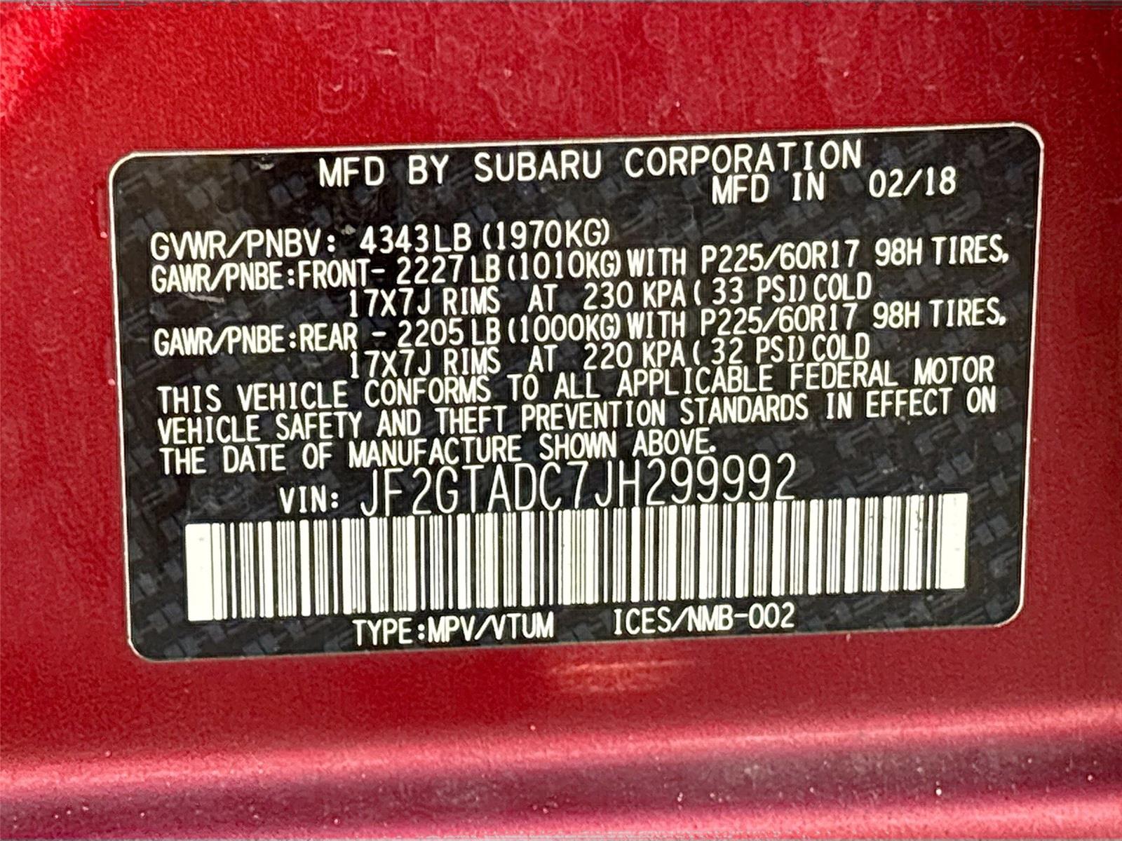 2018 Subaru Crosstrek Premium