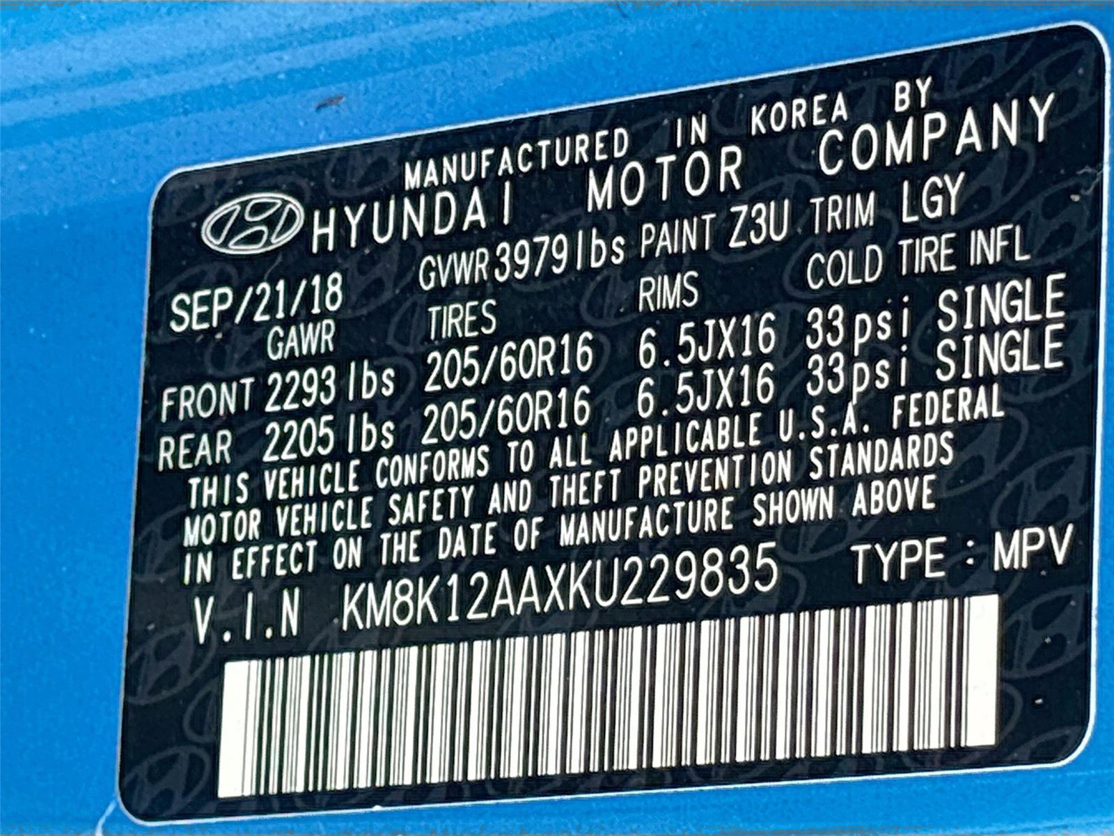 2019 Hyundai Kona SE