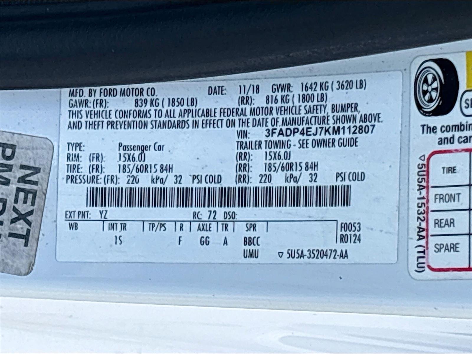 2019 Ford Fiesta SE