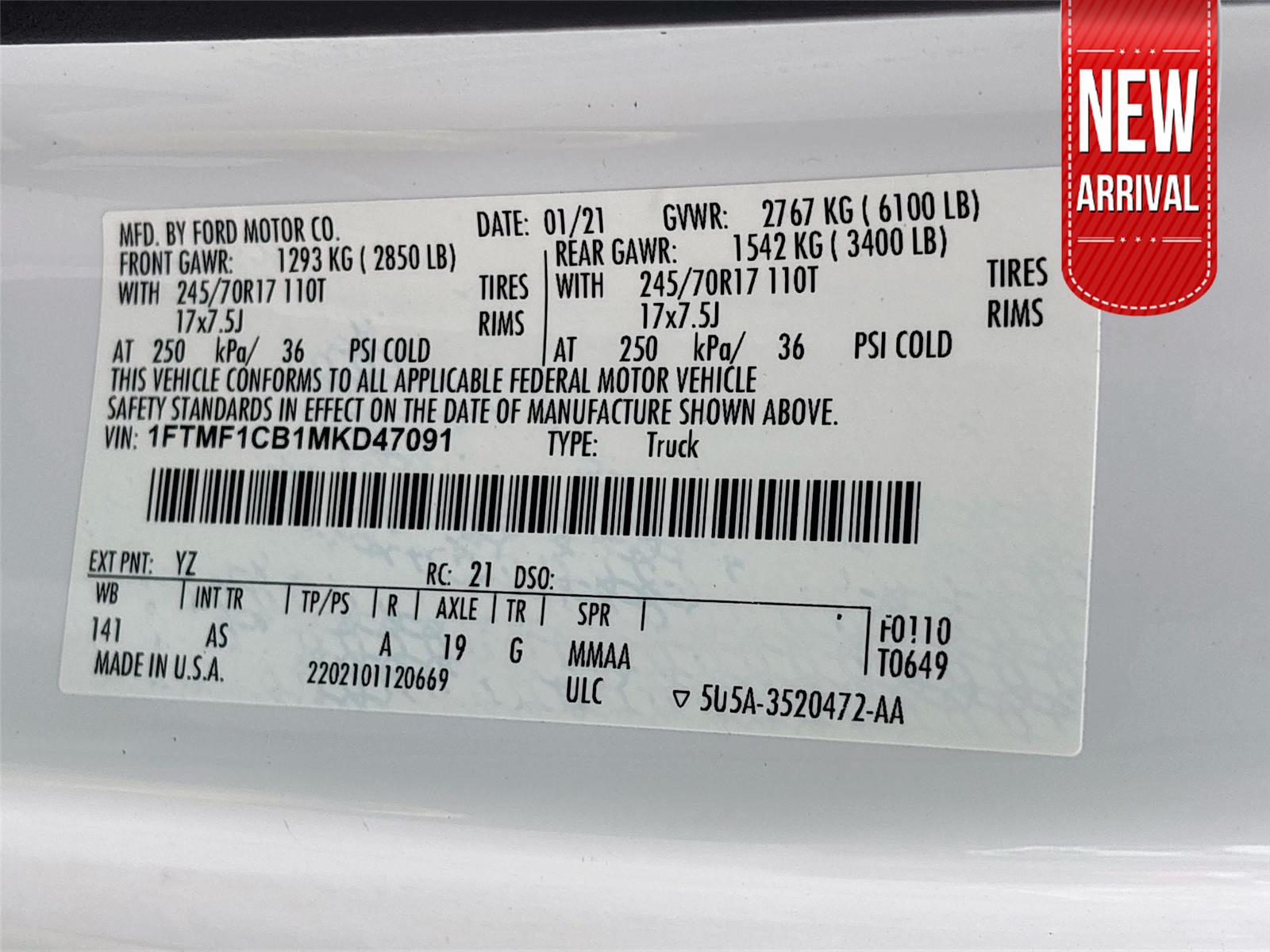 2021 Ford F-150 XL