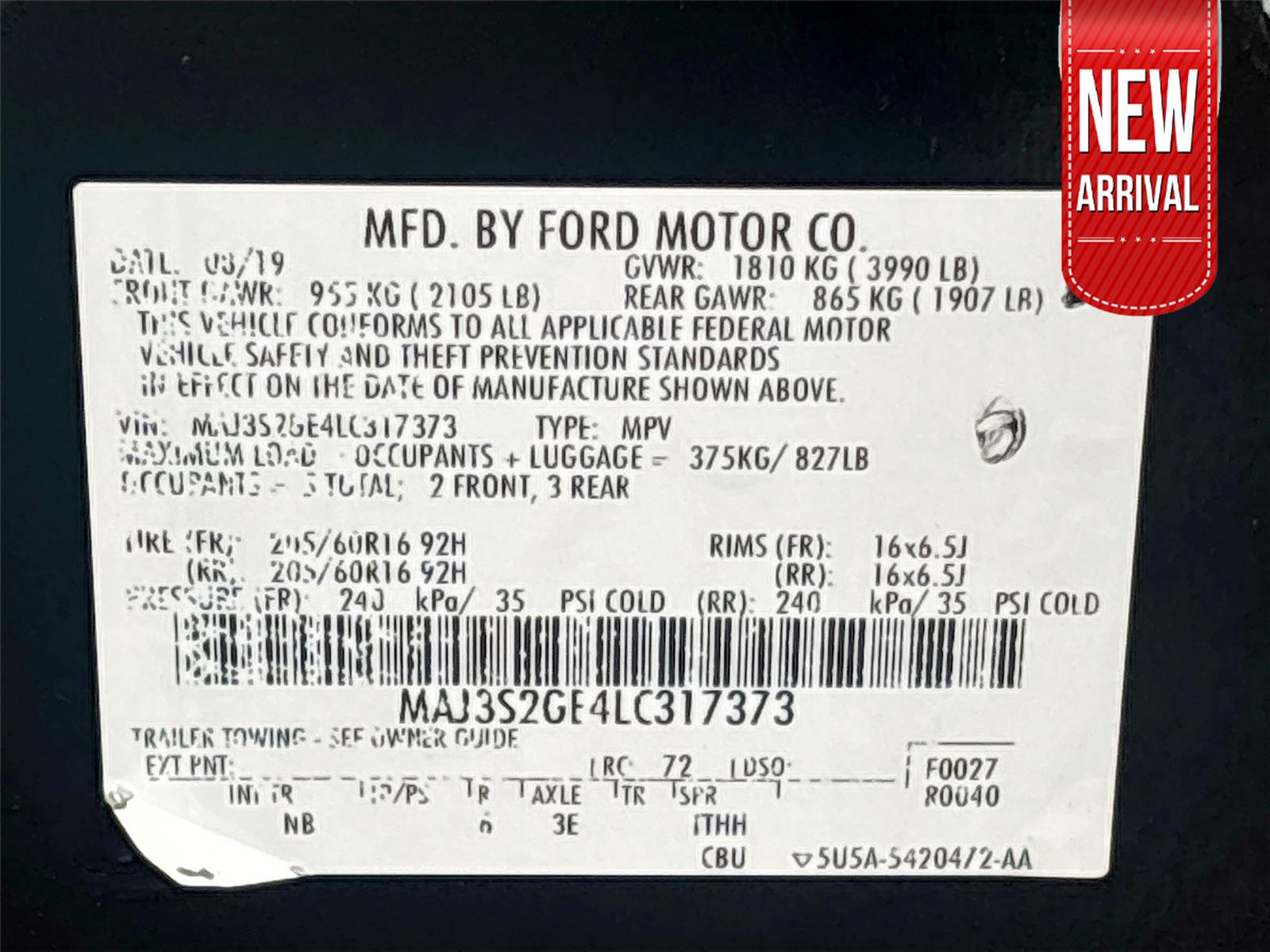 2020 Ford EcoSport SE